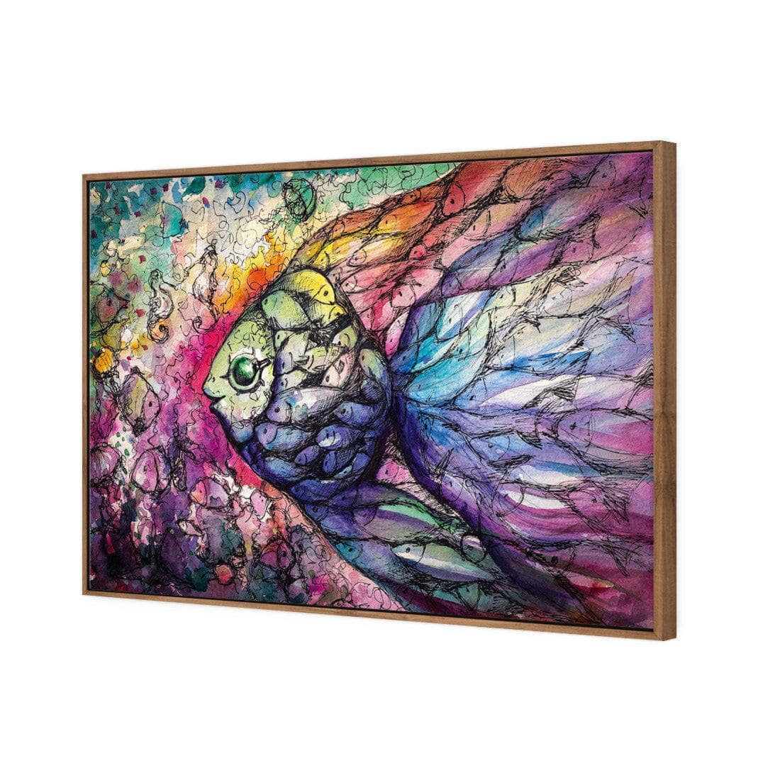 Scribblefish Canvas Art-Canvas-Wall Art Designs-45x30cm-Canvas - Natural Frame-Wall Art Designs
