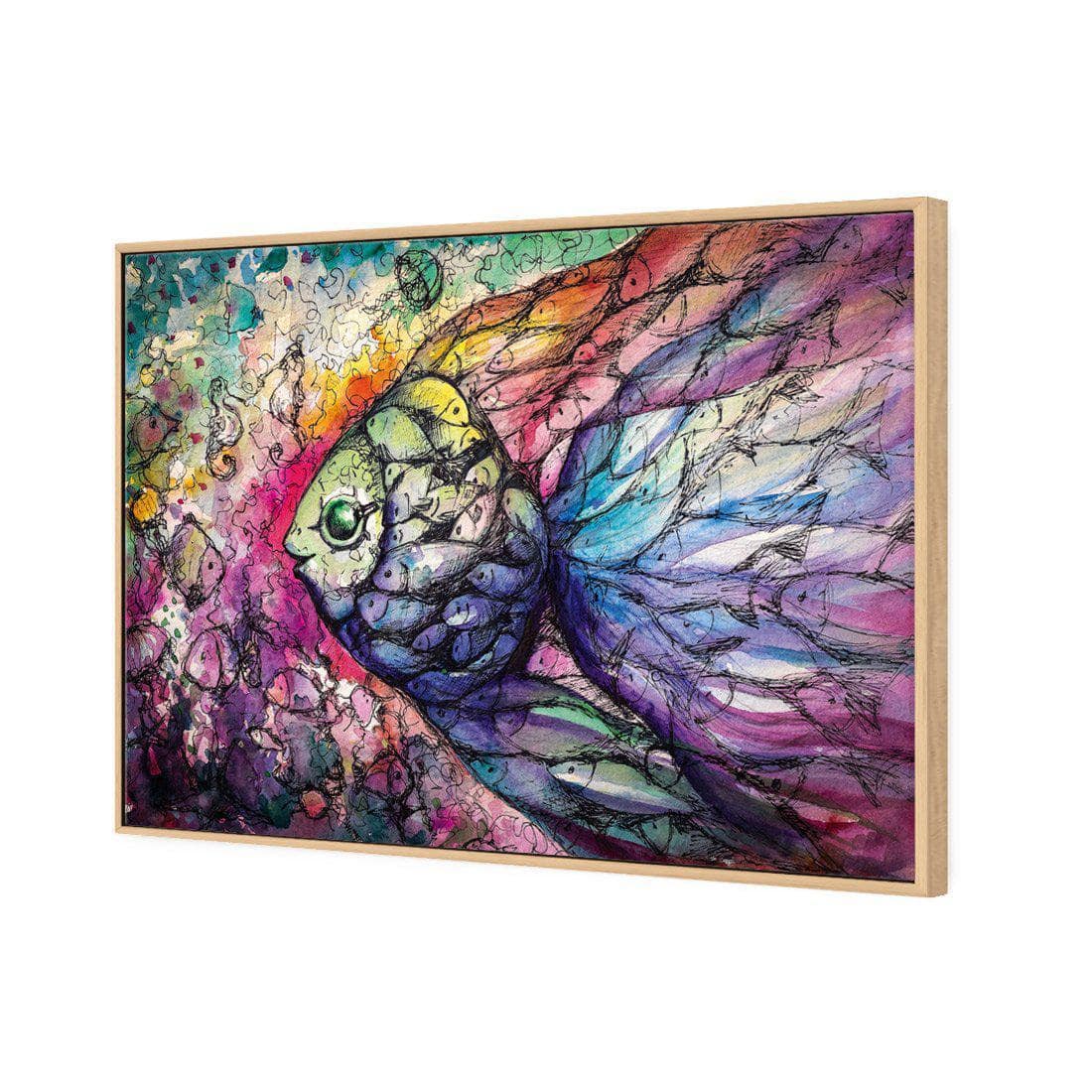 Scribblefish Canvas Art-Canvas-Wall Art Designs-45x30cm-Canvas - Oak Frame-Wall Art Designs