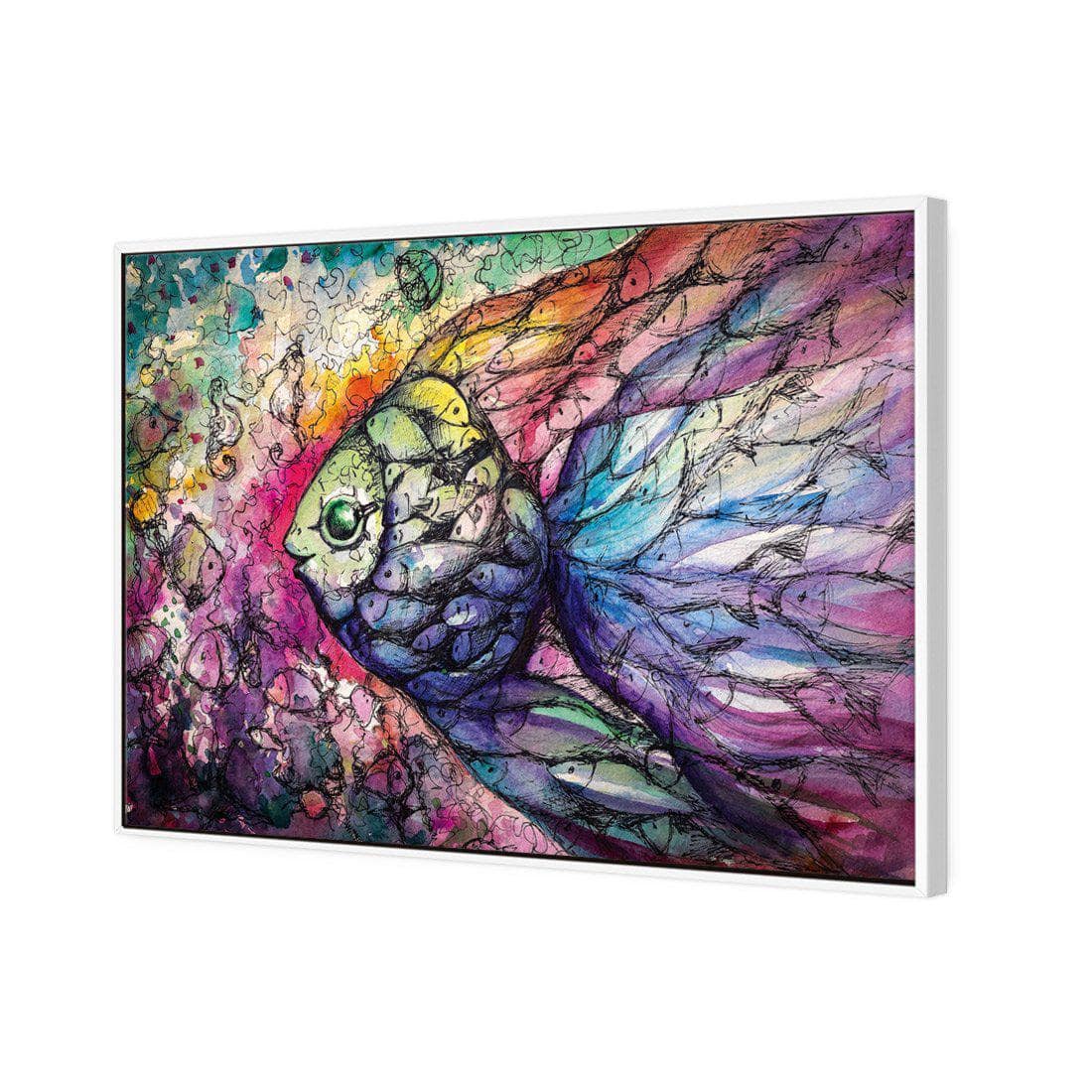 Scribblefish Canvas Art-Canvas-Wall Art Designs-45x30cm-Canvas - White Frame-Wall Art Designs