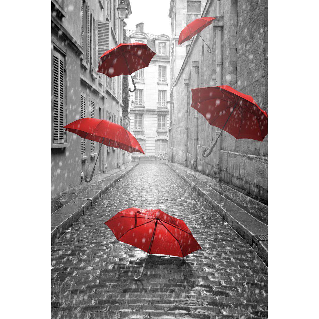 Raining Umbrellas Canvas Art-Canvas-Wall Art Designs-45x30cm-Canvas - No Frame-Wall Art Designs
