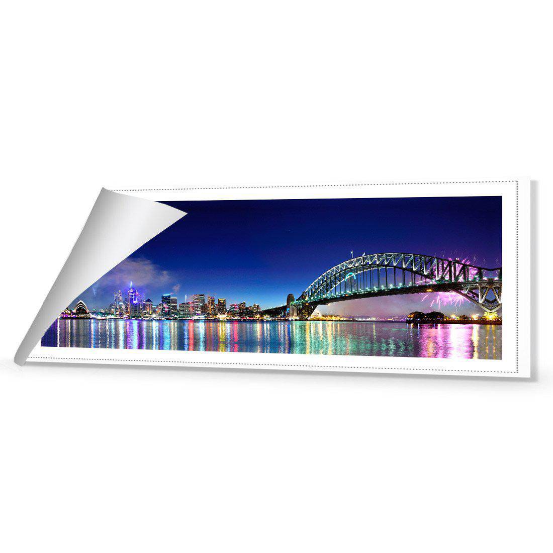 Sydney Celebration Canvas Art-Canvas-Wall Art Designs-60x20cm-Rolled Canvas-Wall Art Designs