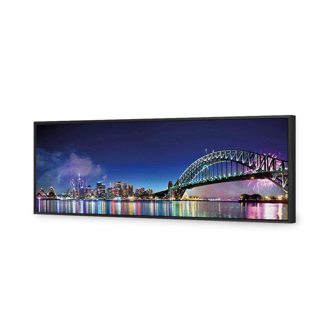 Sydney Celebration Canvas Art-Canvas-Wall Art Designs-60x20cm-Canvas - Black Frame-Wall Art Designs