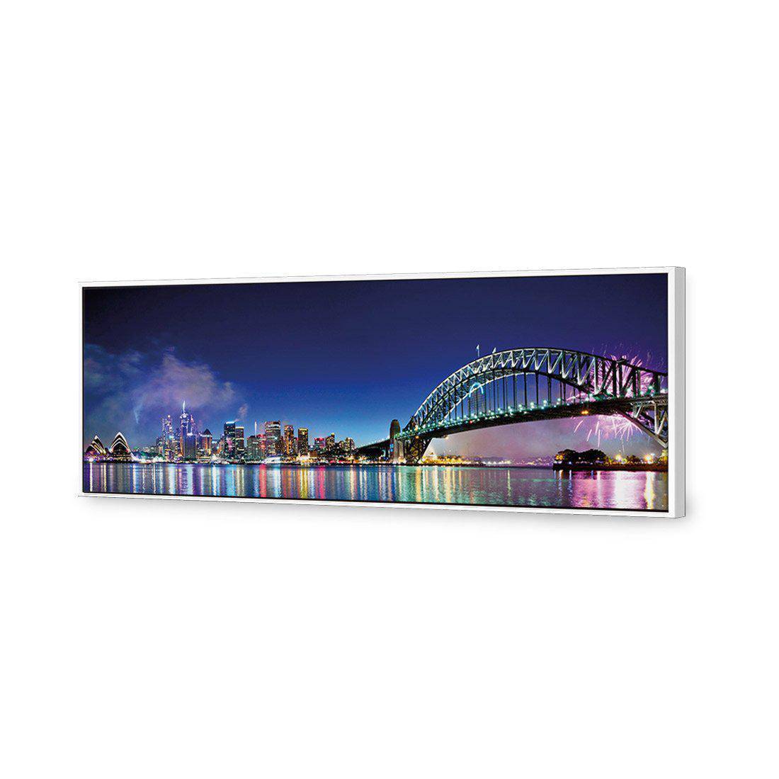 Sydney Celebration Canvas Art-Canvas-Wall Art Designs-60x20cm-Canvas - White Frame-Wall Art Designs