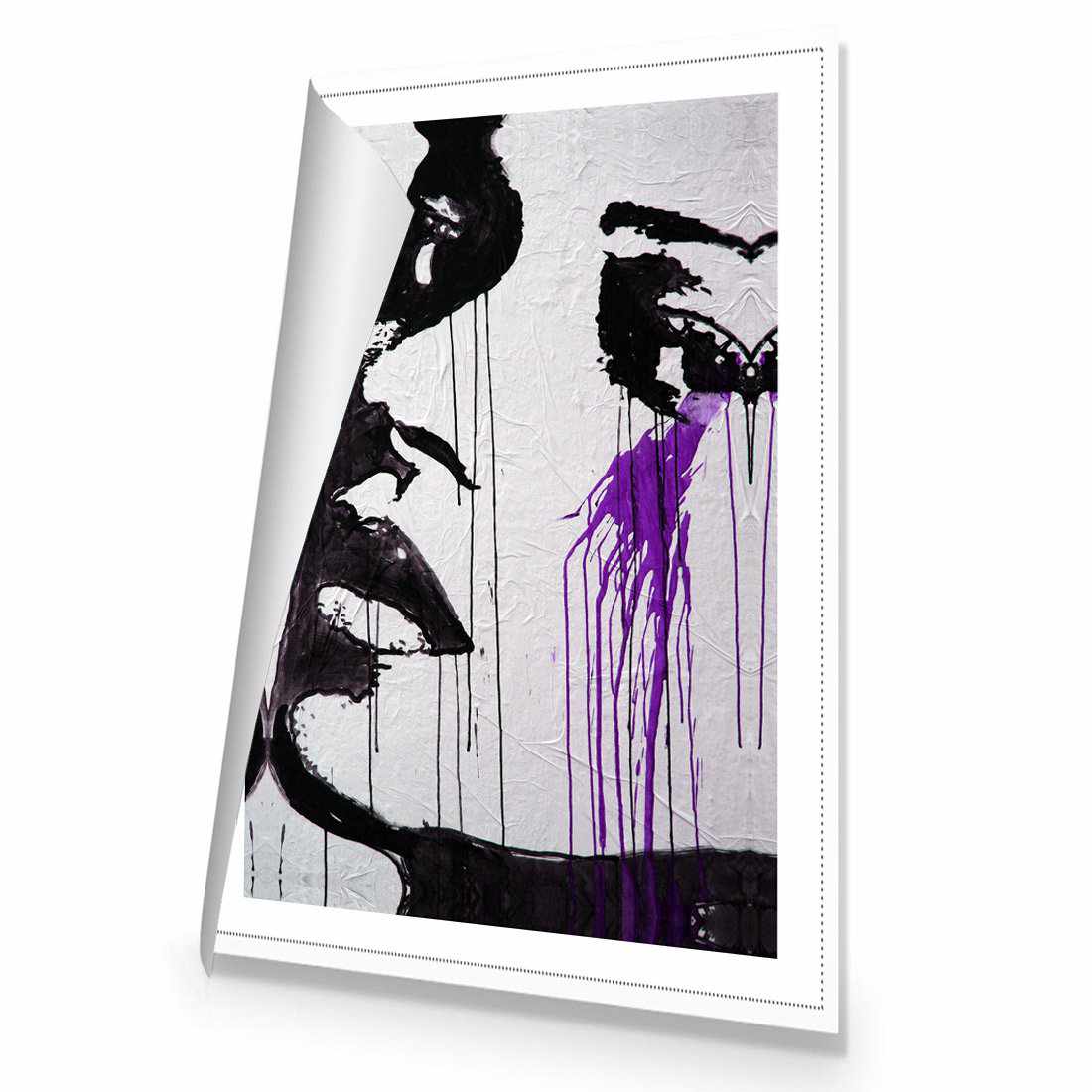 Purple Tears Canvas Art-Canvas-Wall Art Designs-45x30cm-Rolled Canvas-Wall Art Designs