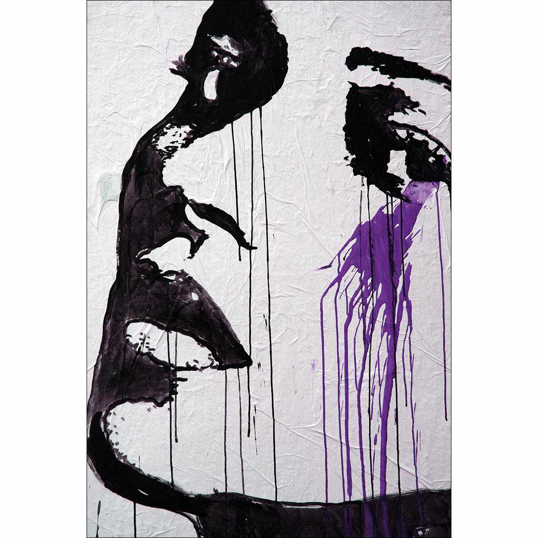 Purple Tears Canvas Art-Canvas-Wall Art Designs-45x30cm-Canvas - No Frame-Wall Art Designs