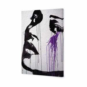 Purple Tears | Classic Canvas | No Frame | Stretched Canvas
