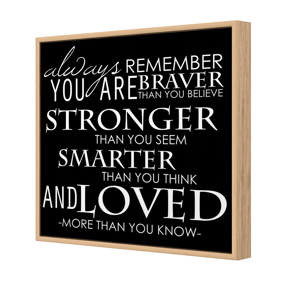 Always Remember, B&W (Square) Canvas Art exclusive at Wall Art Designs