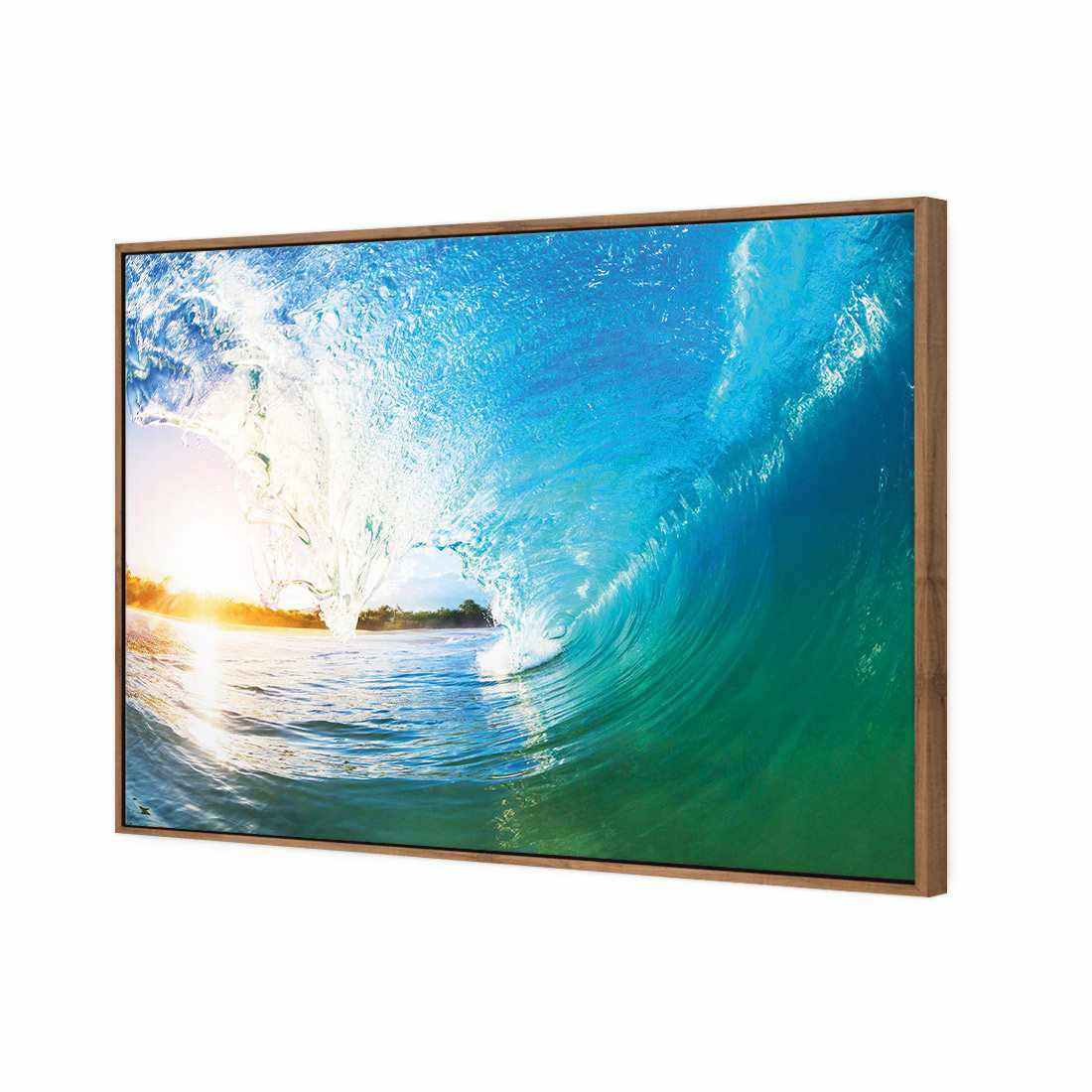 Surfing Dream Sunset Canvas Art-Canvas-Wall Art Designs-45x30cm-Canvas - Natural Frame-Wall Art Designs