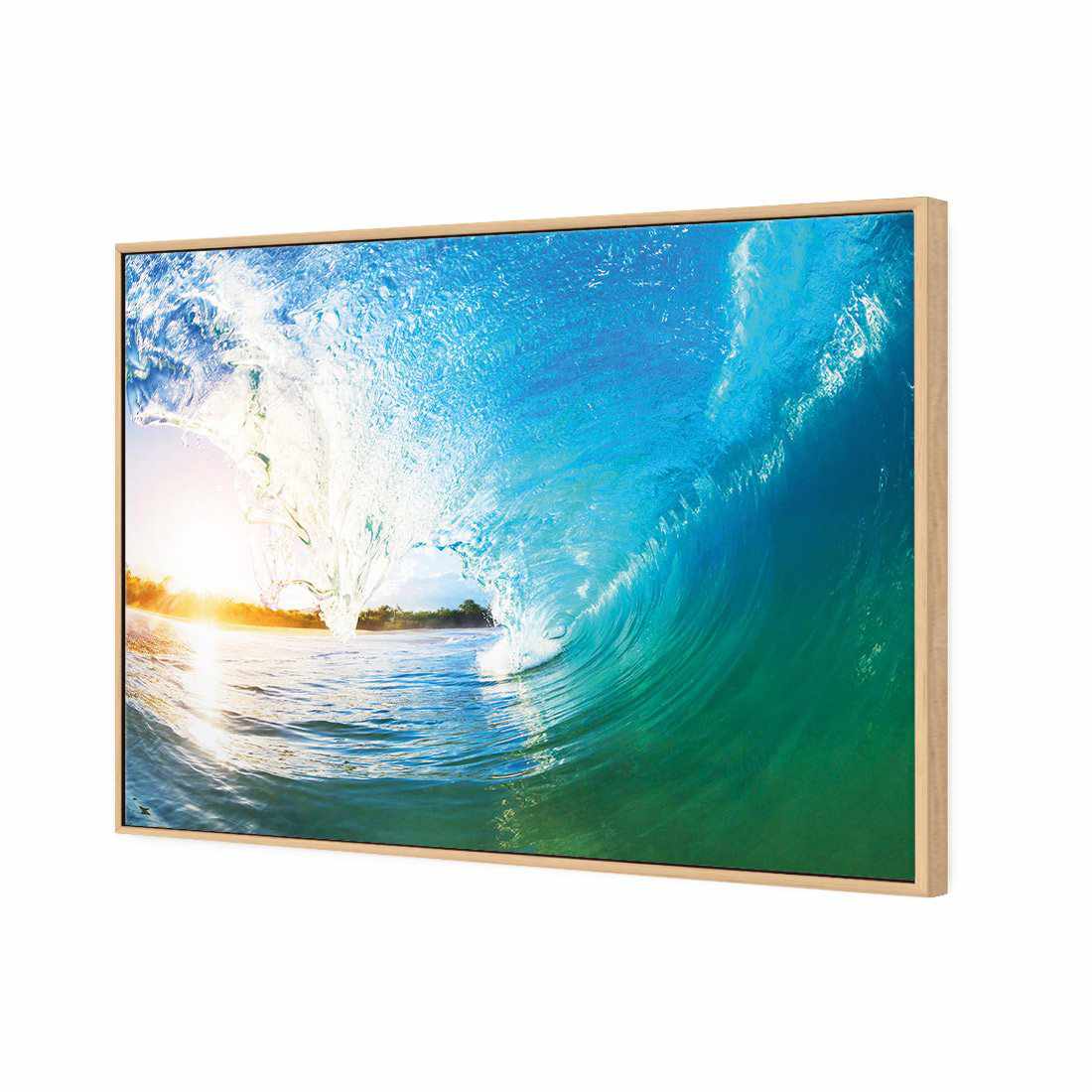 Surfing Dream Sunset Canvas Art-Canvas-Wall Art Designs-45x30cm-Canvas - Oak Frame-Wall Art Designs