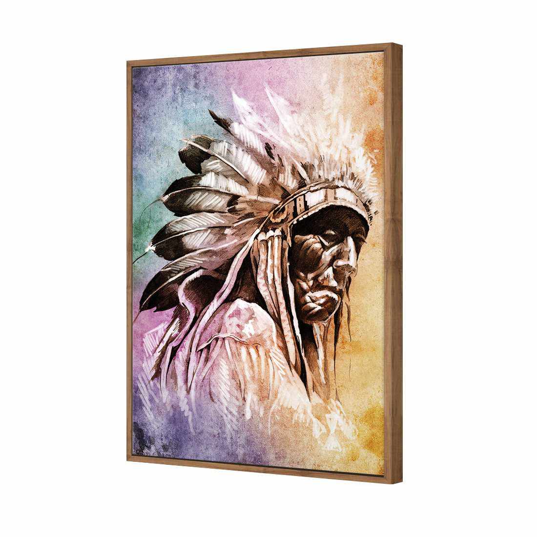 Rainbow Chief Canvas Art-Canvas-Wall Art Designs-45x30cm-Canvas - Natural Frame-Wall Art Designs