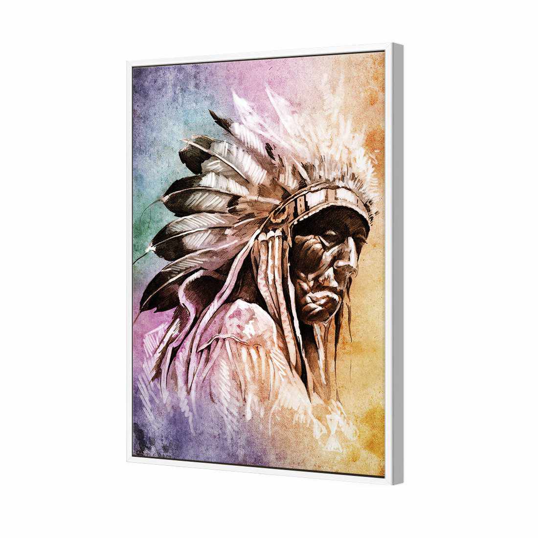 Rainbow Chief Canvas Art-Canvas-Wall Art Designs-45x30cm-Canvas - White Frame-Wall Art Designs