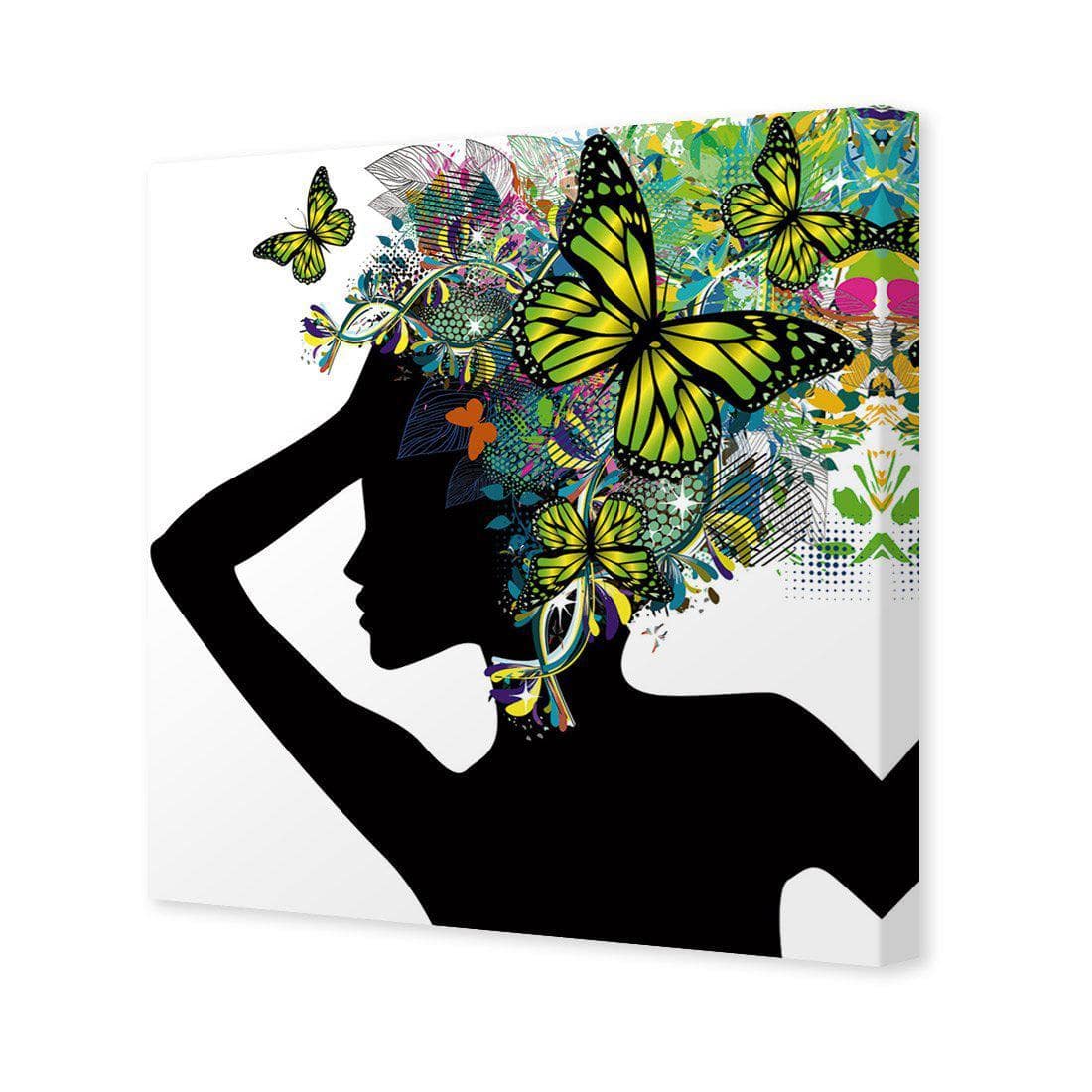 Silhouette Of Butterflies Canvas Art-Canvas-Wall Art Designs-30x30cm-Canvas - No Frame-Wall Art Designs
