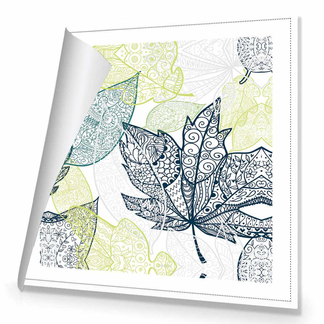 Winter Filigree, Square | Standard Canvas | No Frame | Rolled Canvas