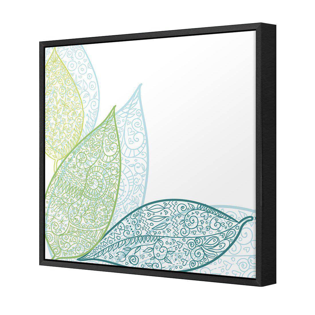 Spring Filigree Canvas Art-Canvas-Wall Art Designs-30x30cm-Canvas - Black Frame-Wall Art Designs