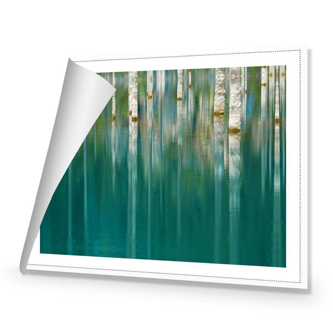 Ghostly Forest Reflections Canvas Art-Canvas-Wall Art Designs-45x30cm-Rolled Canvas-Wall Art Designs