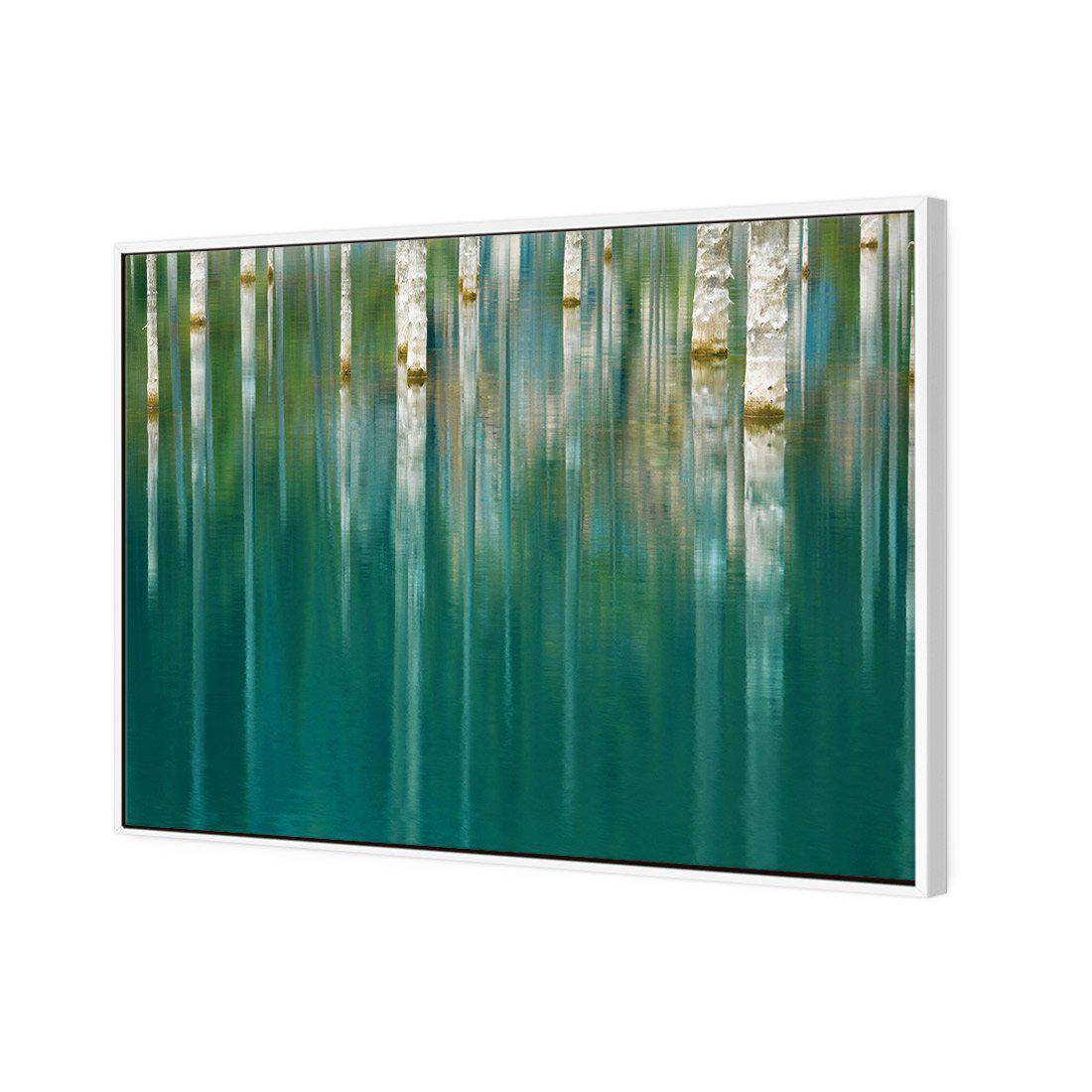 Ghostly Forest Reflections Canvas Art-Canvas-Wall Art Designs-45x30cm-Canvas - White Frame-Wall Art Designs