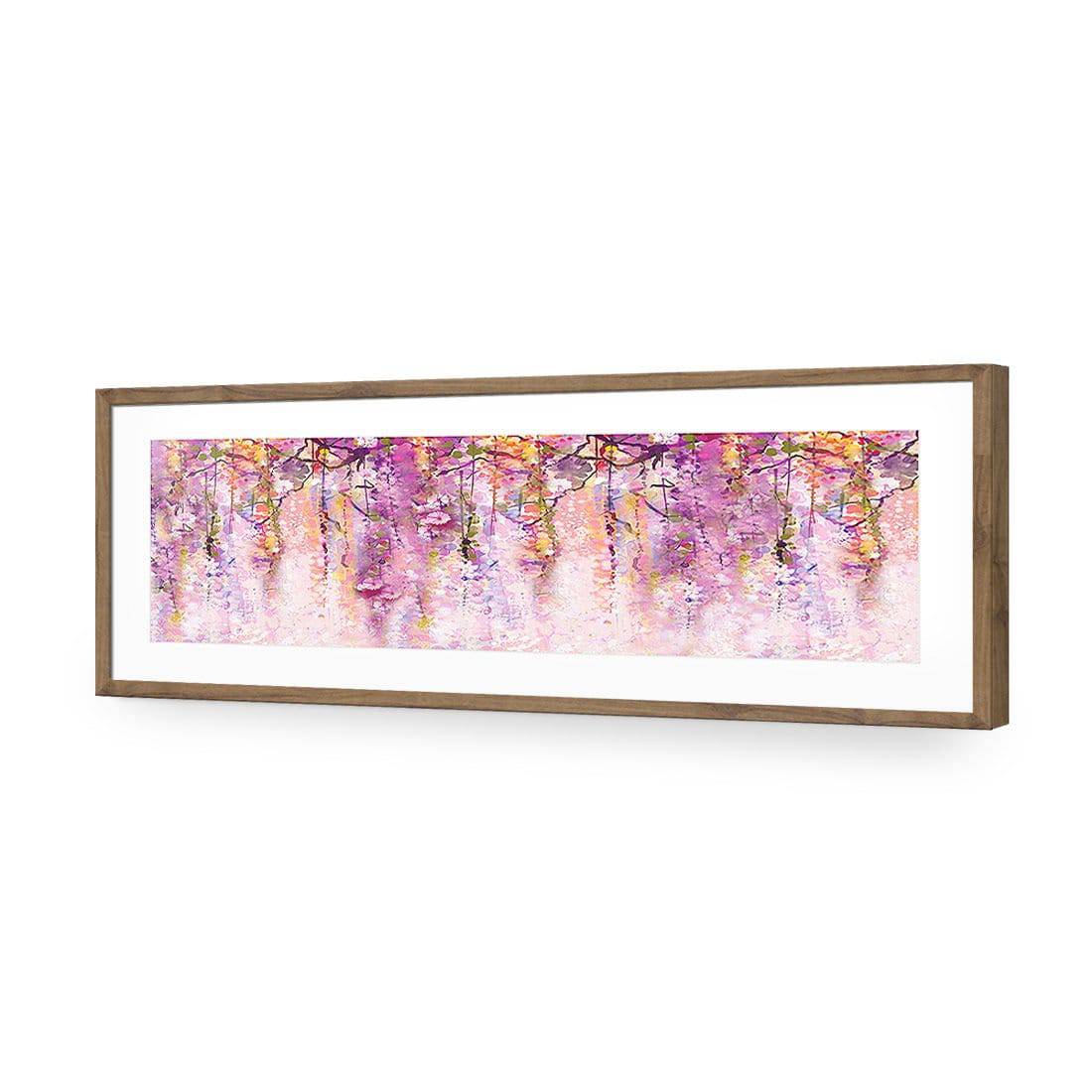 Lilac Dream, Long-Acrylic-Wall Art Design-With Border-Acrylic - Natural Frame-60x20cm-Wall Art Designs