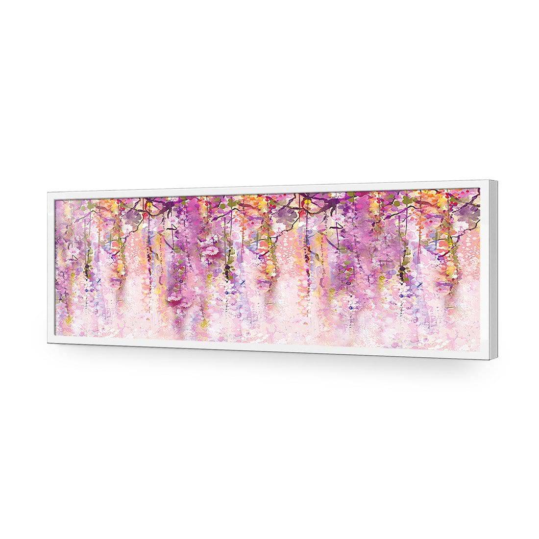 Lilac Dream, Long-Acrylic-Wall Art Design-Without Border-Acrylic - White Frame-60x20cm-Wall Art Designs