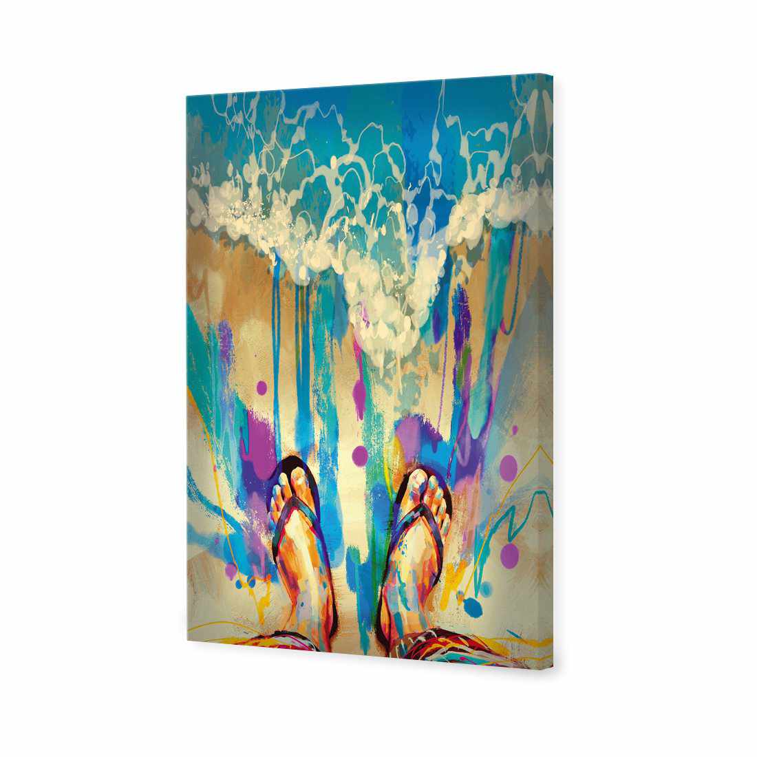 Thongs Afoot Canvas Art-Canvas-Wall Art Designs-45x30cm-Canvas - No Frame-Wall Art Designs