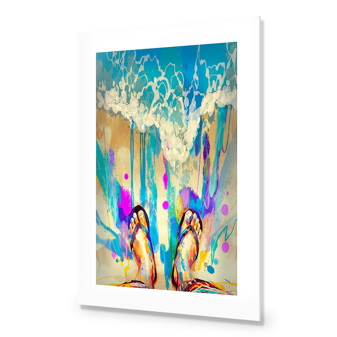 Thongs Afoot | Standard Acrylic | No Frame With Border