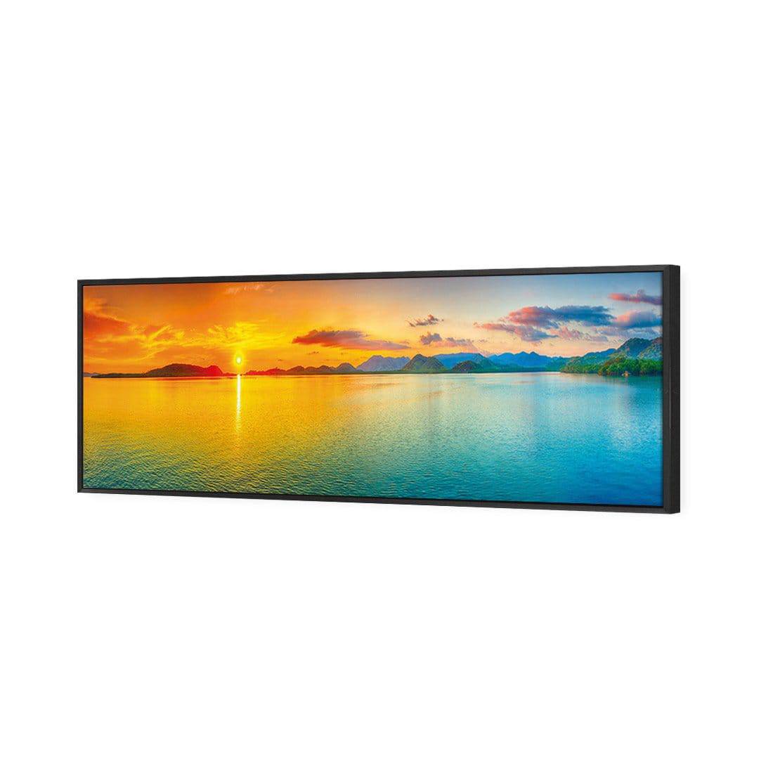 Sunset Perfection Canvas Art-Canvas-Wall Art Designs-60x20cm-Canvas - Black Frame-Wall Art Designs