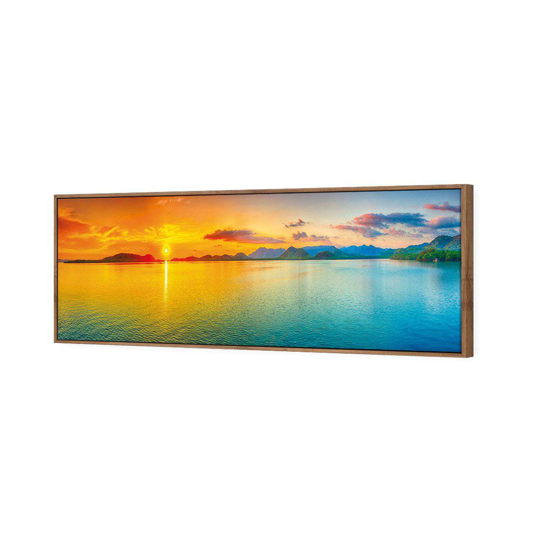 Sunset Perfection Canvas Art-Canvas-Wall Art Designs-60x20cm-Canvas - Natural Frame-Wall Art Designs