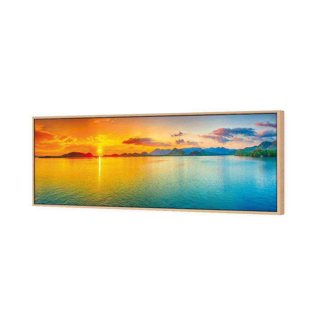 Sunset Perfection Canvas Art-Canvas-Wall Art Designs-60x20cm-Canvas - Oak Frame-Wall Art Designs