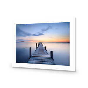 Misty Blue Jetty, Rectangle | Standard Acrylic | No Frame With Border