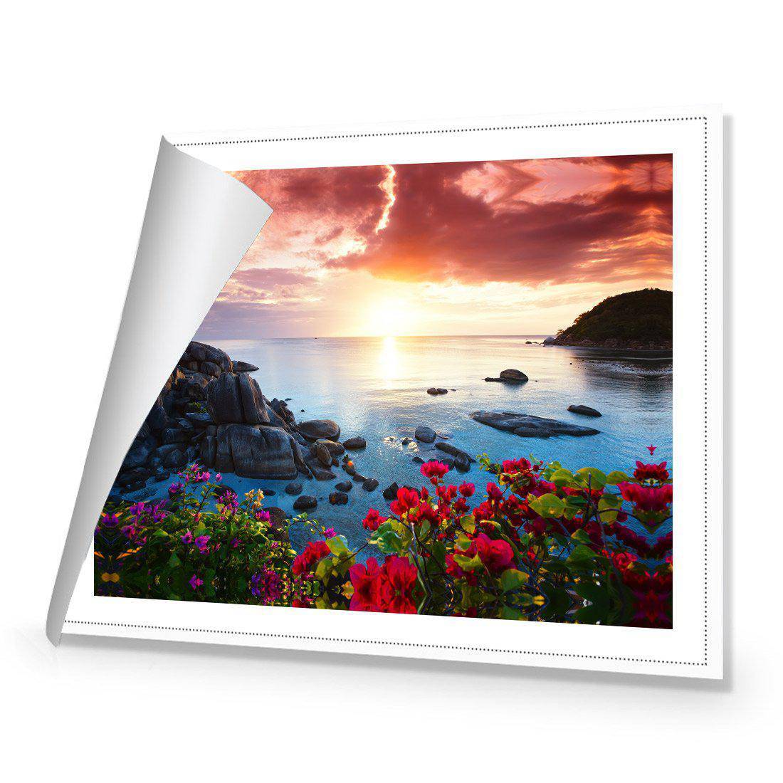 Magenta Sky Canvas Art-Canvas-Wall Art Designs-45x30cm-Rolled Canvas-Wall Art Designs