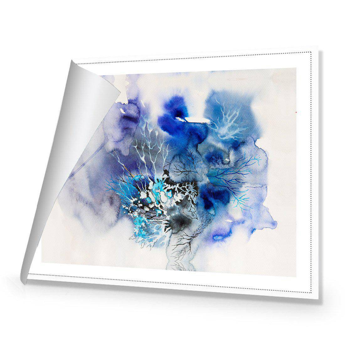 Veins Of Life, Blue | Standard Canvas | No Frame | Rolled Canvas