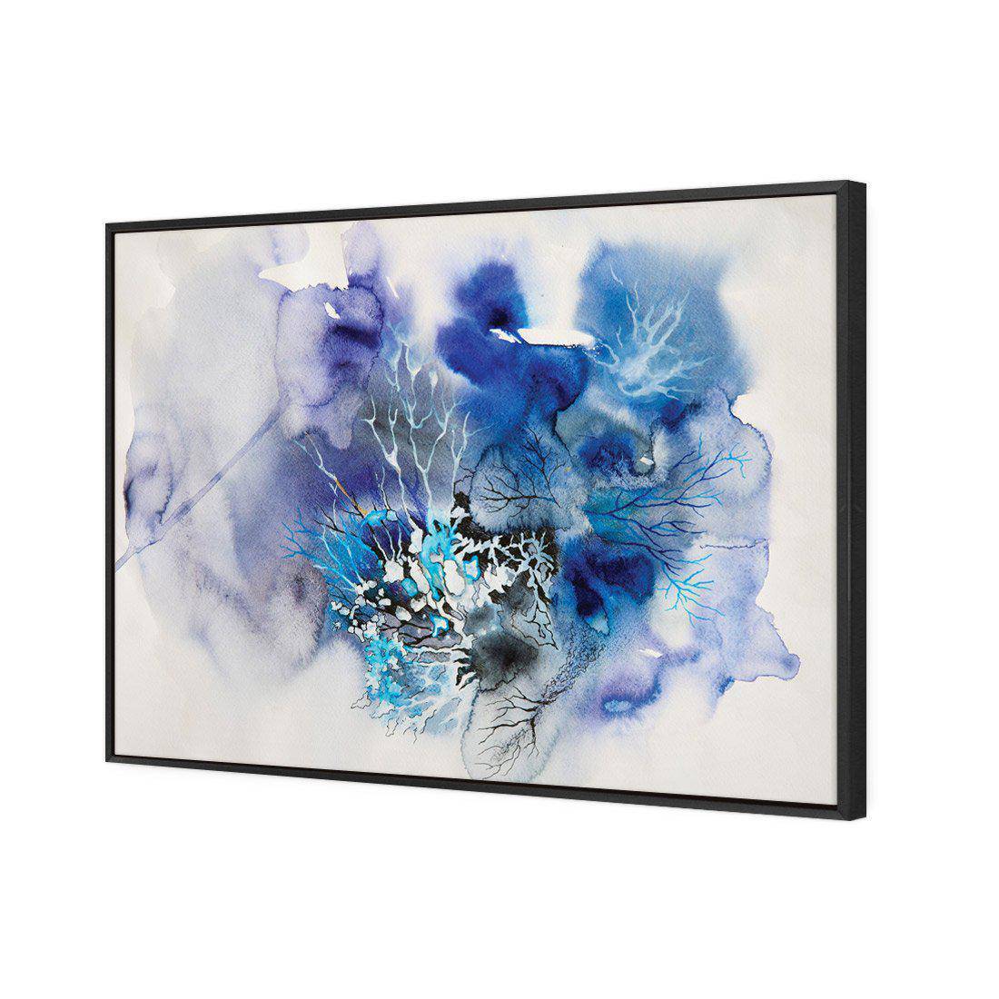 Veins Of Life Blue Canvas Art-Canvas-Wall Art Designs-45x30cm-Canvas - Black Frame-Wall Art Designs