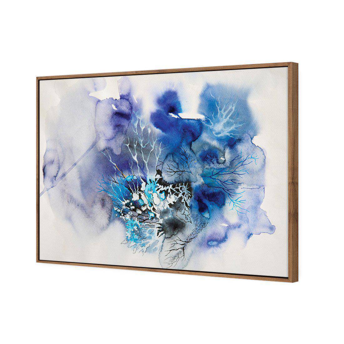 Veins Of Life Blue Canvas Art-Canvas-Wall Art Designs-45x30cm-Canvas - Natural Frame-Wall Art Designs