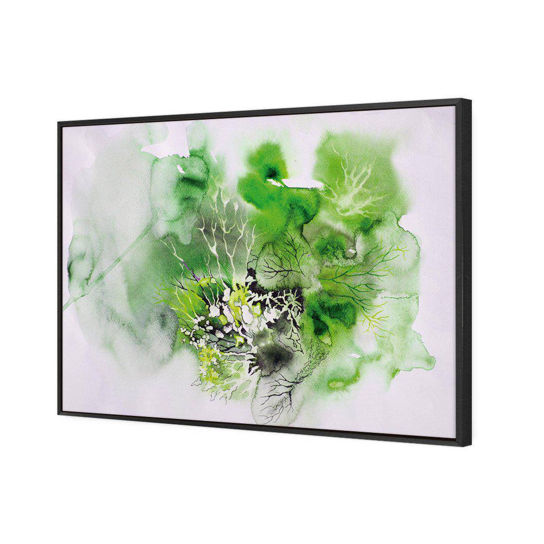 Veins Of Life Green Canvas Art-Canvas-Wall Art Designs-45x30cm-Canvas - Black Frame-Wall Art Designs