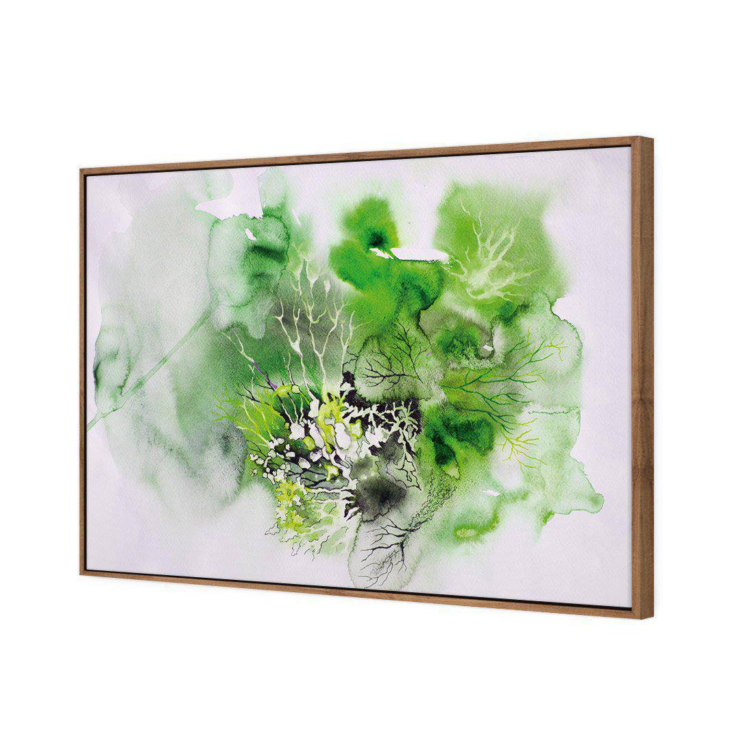 Veins Of Life Green Canvas Art-Canvas-Wall Art Designs-45x30cm-Canvas - Natural Frame-Wall Art Designs