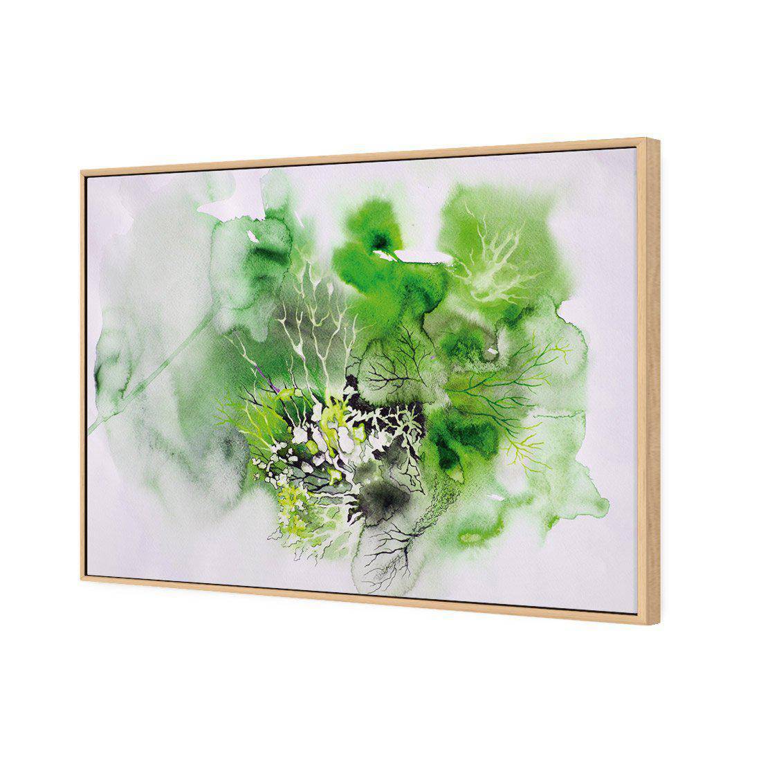 Veins Of Life Green Canvas Art-Canvas-Wall Art Designs-45x30cm-Canvas - Oak Frame-Wall Art Designs