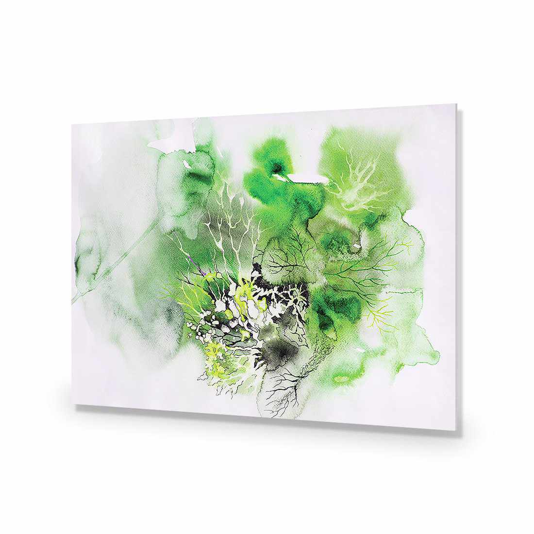 Veins Of Life, Green-Acrylic-Wall Art Design-Without Border-Acrylic - No Frame-45x30cm-Wall Art Designs