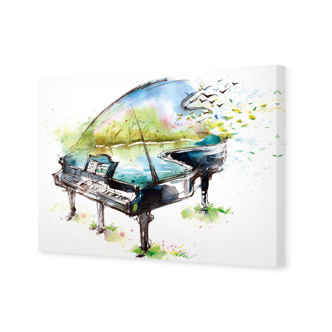Watercolour Piano Canvas Art-Canvas-Wall Art Designs-45x30cm-Canvas - No Frame-Wall Art Designs