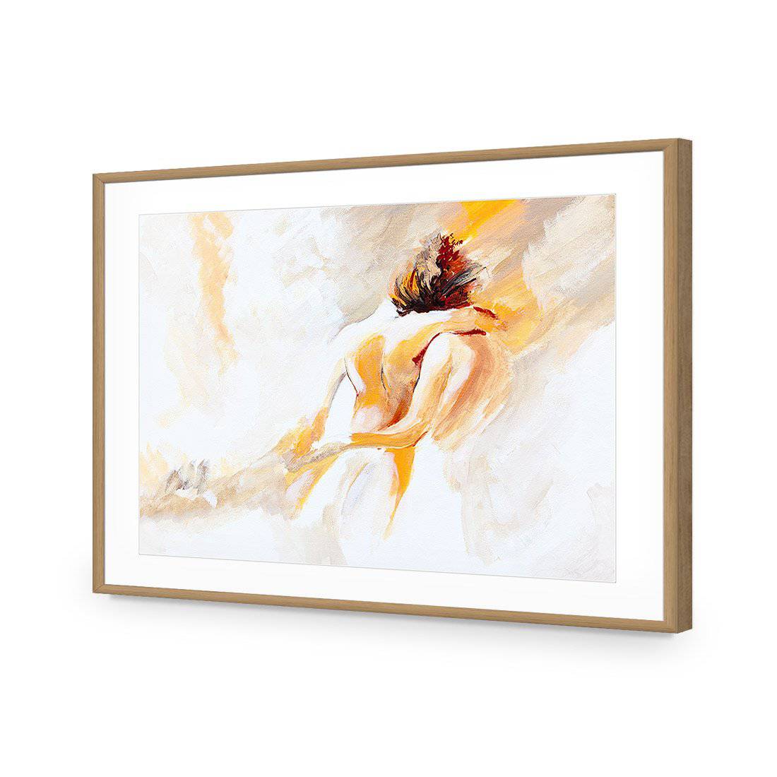 Naked Emotion-Acrylic-Wall Art Design-With Border-Acrylic - Oak Frame-45x30cm-Wall Art Designs