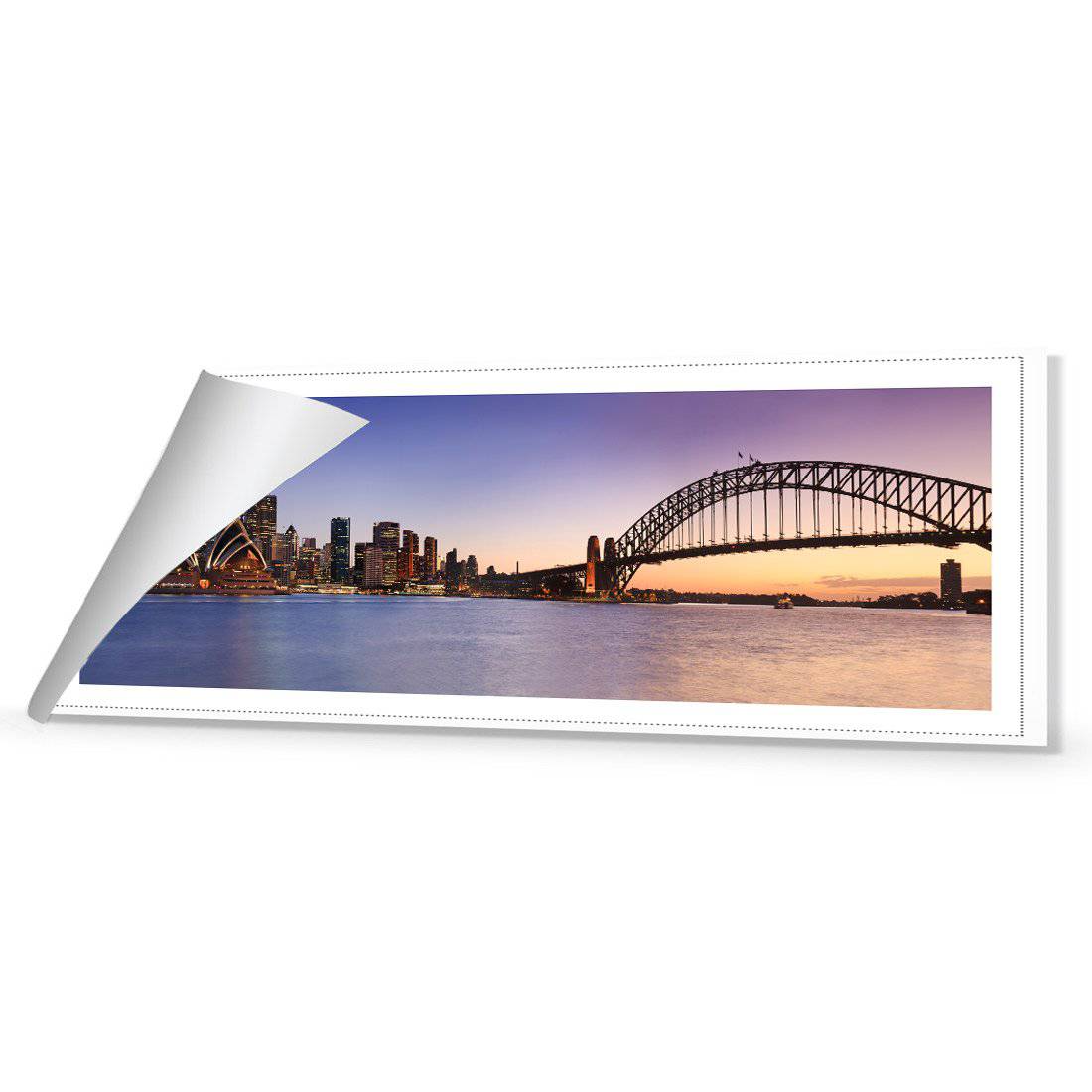 Sydney From Kirribilli Canvas Art-Canvas-Wall Art Designs-60x20cm-Rolled Canvas-Wall Art Designs