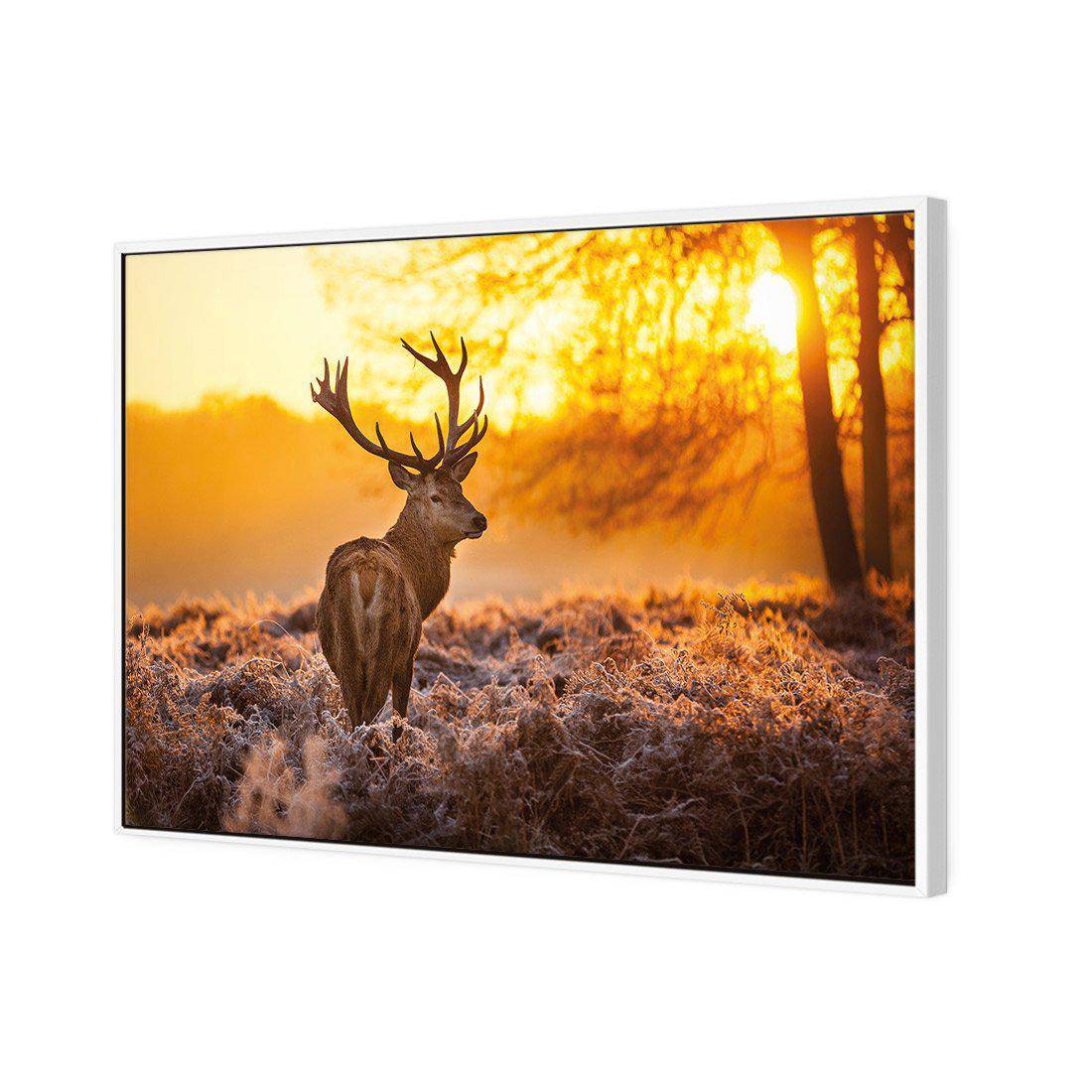 Sunset Deer Returns Canvas Art-Canvas-Wall Art Designs-45x30cm-Canvas - White Frame-Wall Art Designs