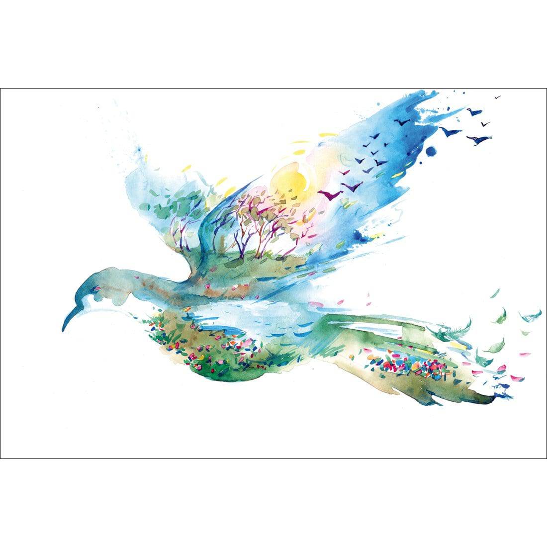 Dove Of Peace-Acrylic-Wall Art Design-With Border-Acrylic - No Frame-45x30cm-Wall Art Designs