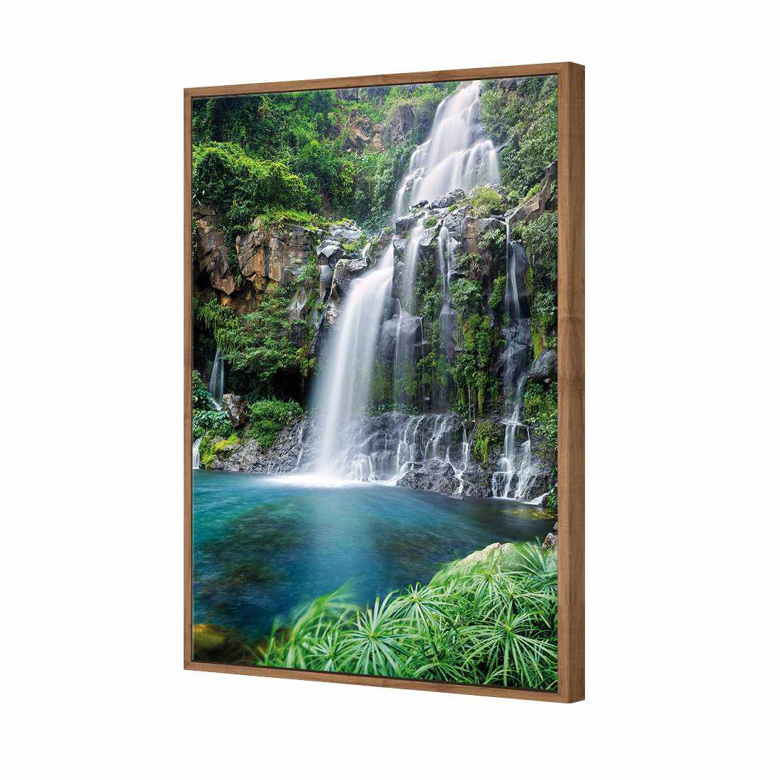 Waterfall Heaven Canvas Art-Canvas-Wall Art Designs-45x30cm-Canvas - Natural Frame-Wall Art Designs