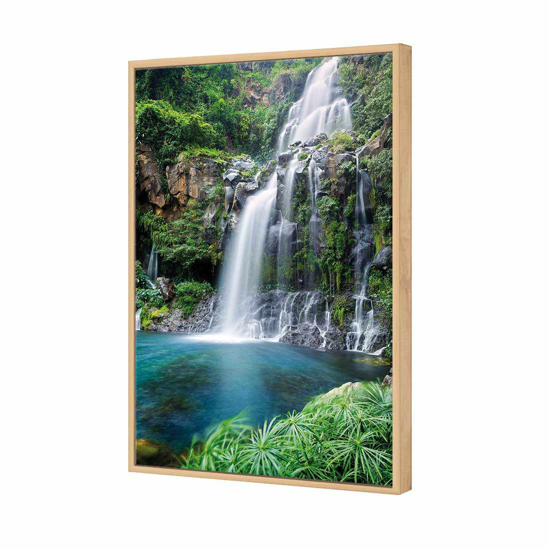 Waterfall Heaven Canvas Art-Canvas-Wall Art Designs-45x30cm-Canvas - Oak Frame-Wall Art Designs