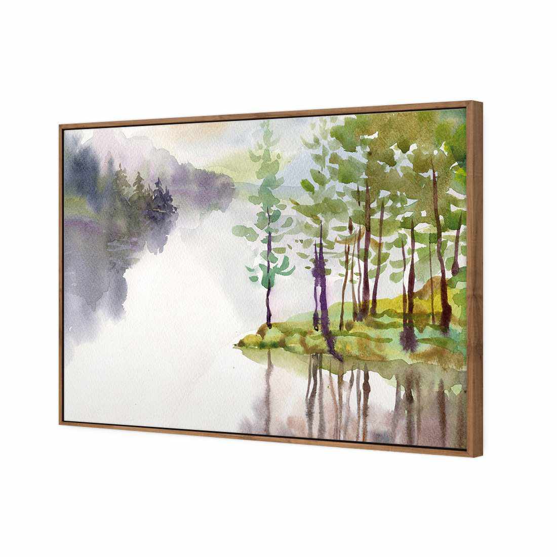 Lake Painted Canvas Art-Canvas-Wall Art Designs-45x30cm-Canvas - Natural Frame-Wall Art Designs