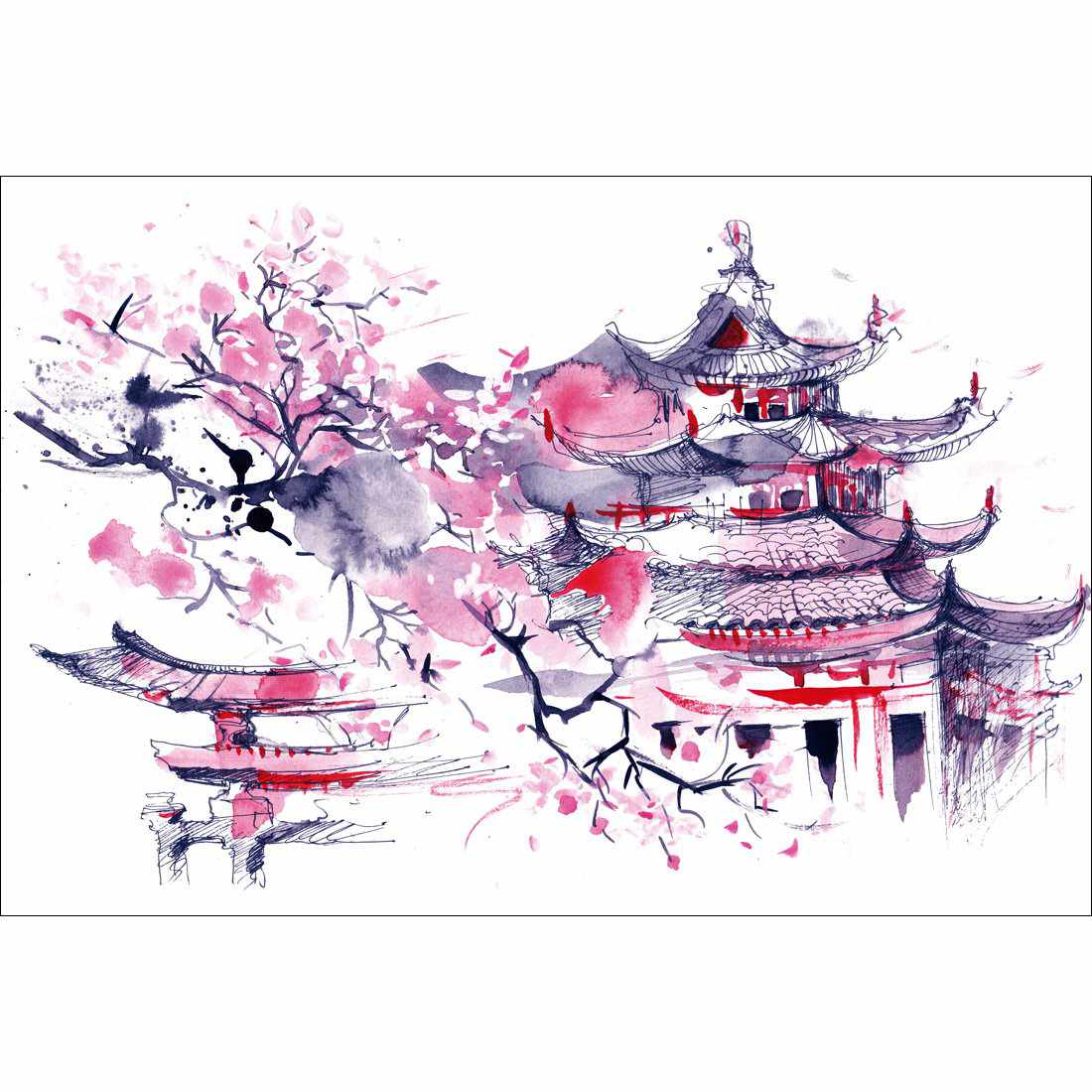 Temple Watercoloured