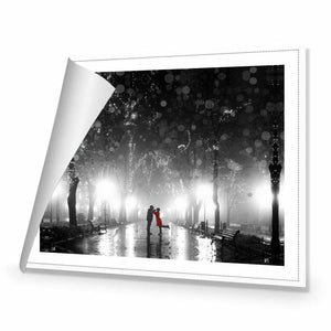 Park Of Romance, B&W | Standard Canvas | No Frame | Rolled Canvas