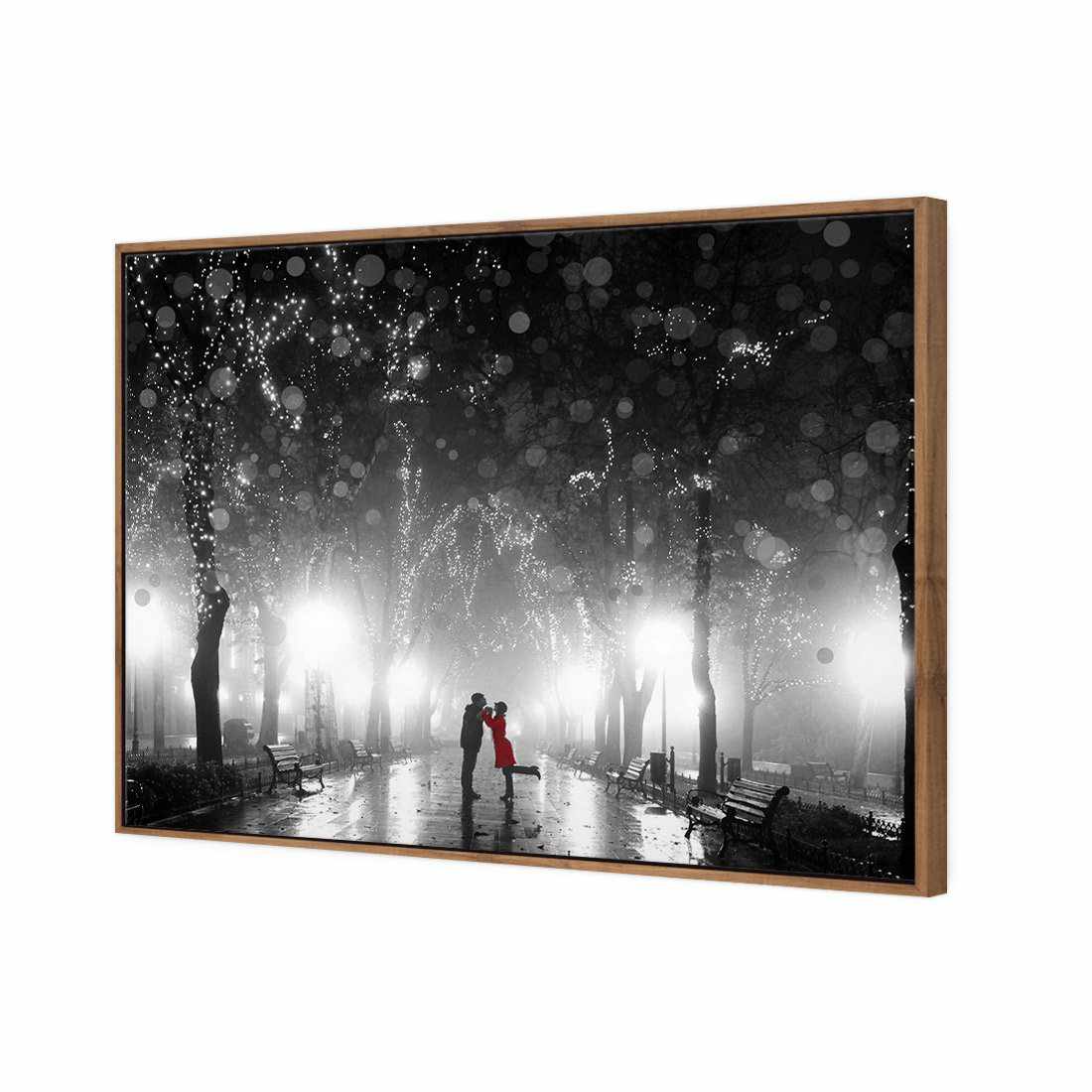 Park Of Romance, B&W Canvas Art-Canvas-Wall Art Designs-45x30cm-Canvas - Natural Frame-Wall Art Designs