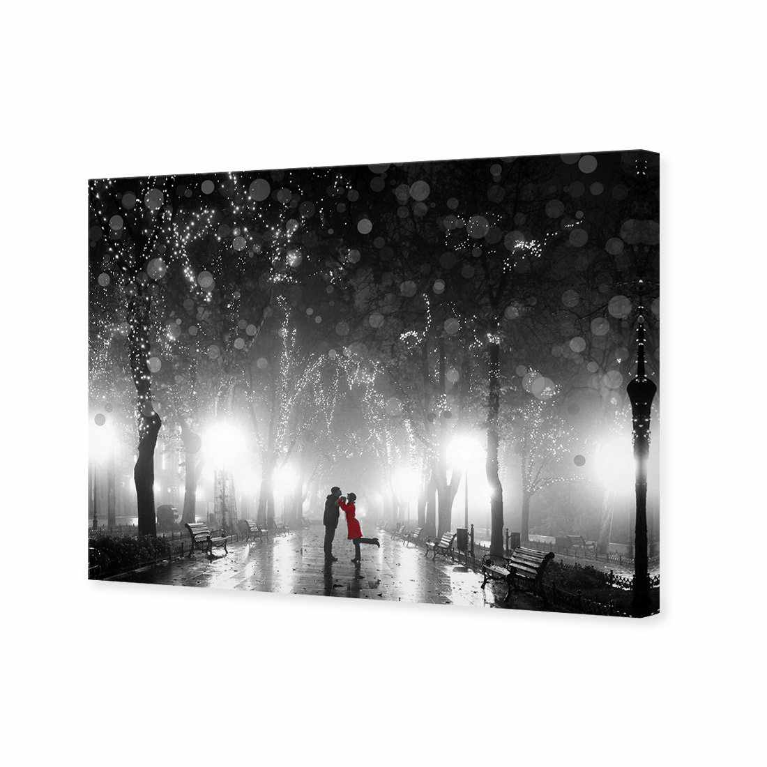Park Of Romance, B&W Canvas Art-Canvas-Wall Art Designs-45x30cm-Canvas - No Frame-Wall Art Designs