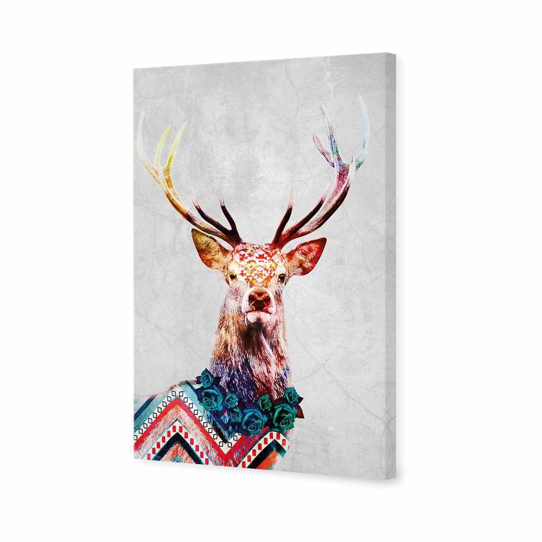 Majestic Deer Mosaic Canvas Art-Canvas-Wall Art Designs-45x30cm-Canvas - No Frame-Wall Art Designs