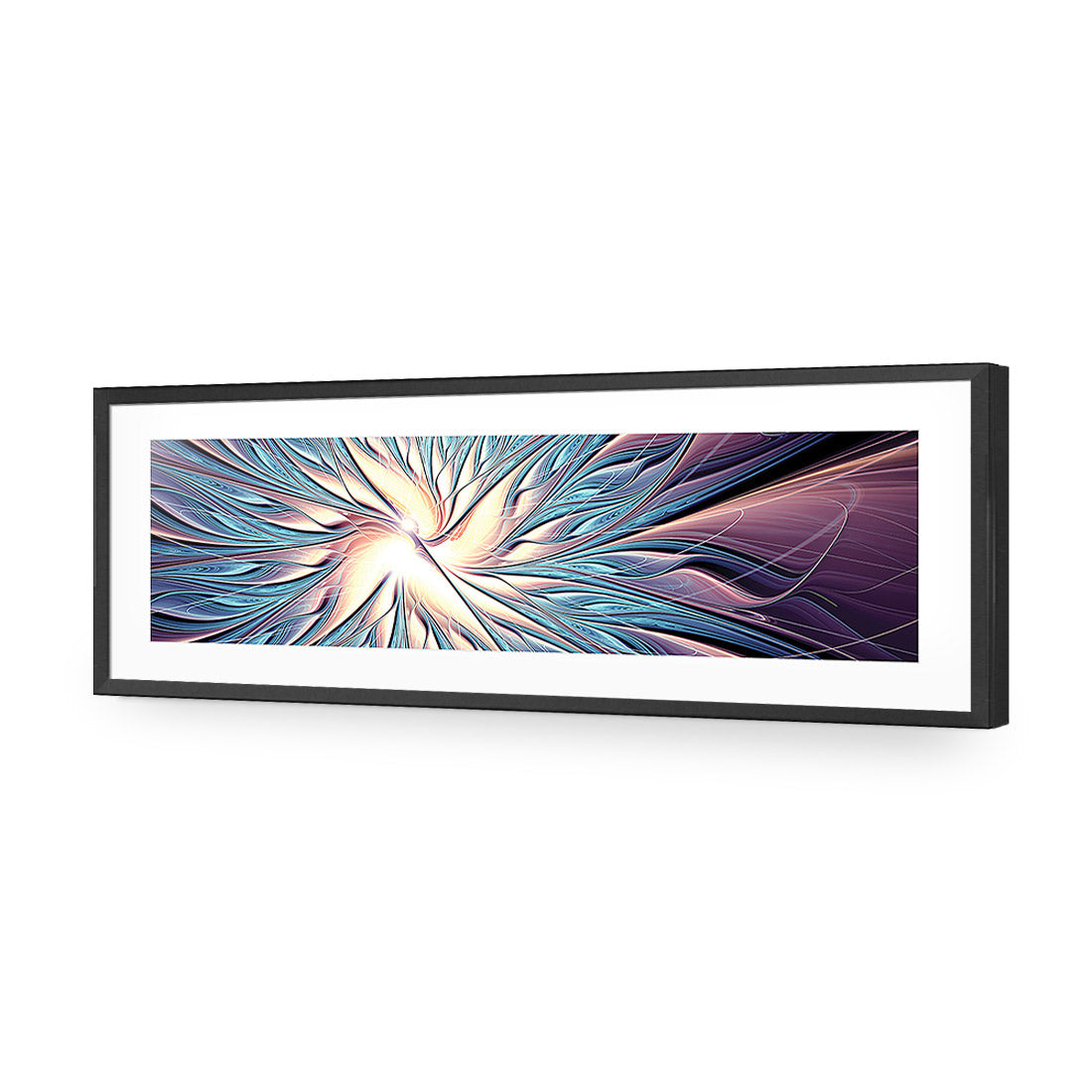 Shining Soul, Long | Standard Acrylic | Flat Frame With Border | Black